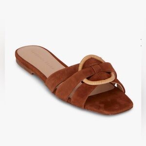 Veronica Beard Madeira Suede Flat Sandals
